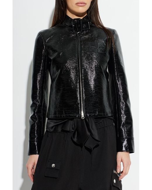 Courreges Black Jacket With Logo