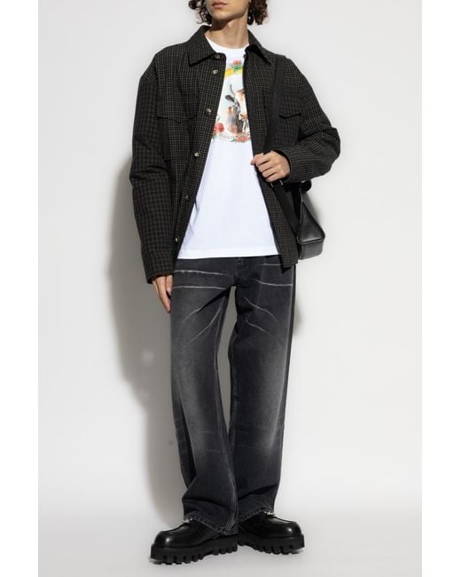 Moschino Black Straight-Leg Jeans for men