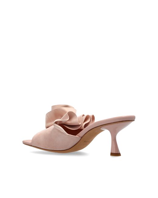 Kate Spade Pink Heeled Mules Flourish