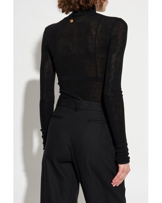 Versace Black Short Double-Breasted Coat