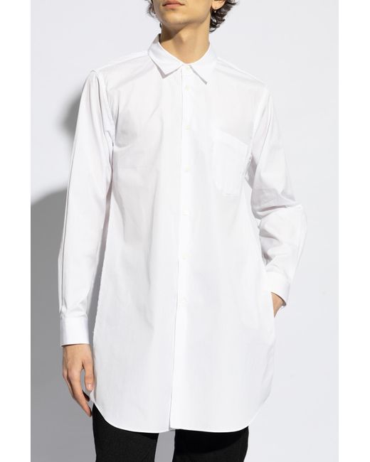 Comme des Garçons White Comme Des Garçons Shirt With Vintage Effect for men