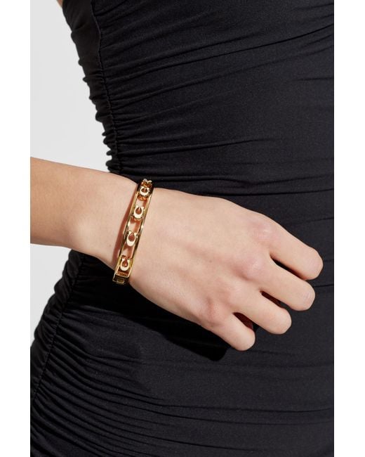COACH Metallic Bracelet With Logo