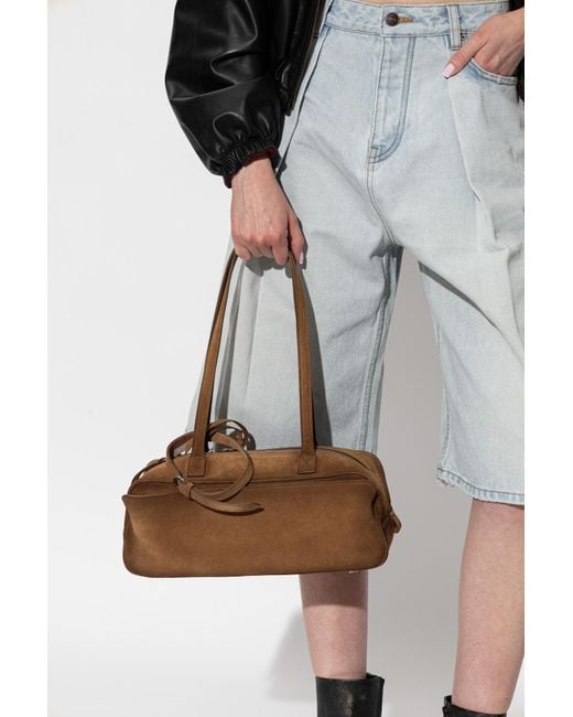 Balenciaga Brown 'Carrie Bowling Small' Bag
