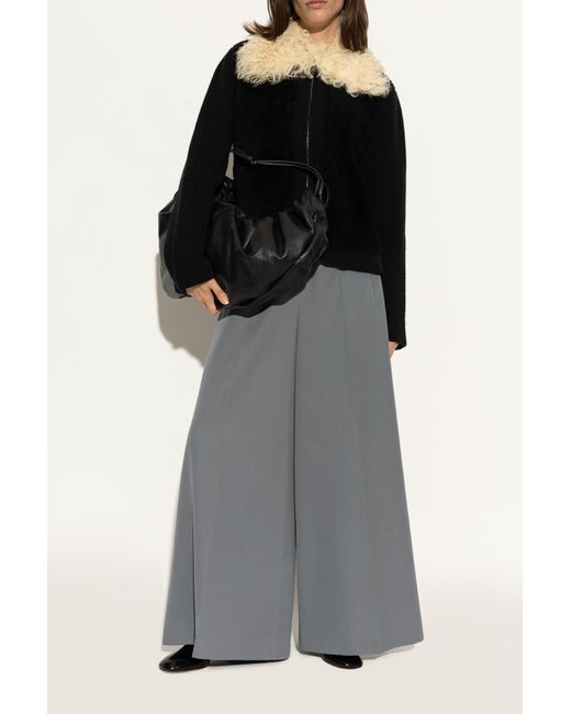 Marni Black Leather Ankle Boots With Heels