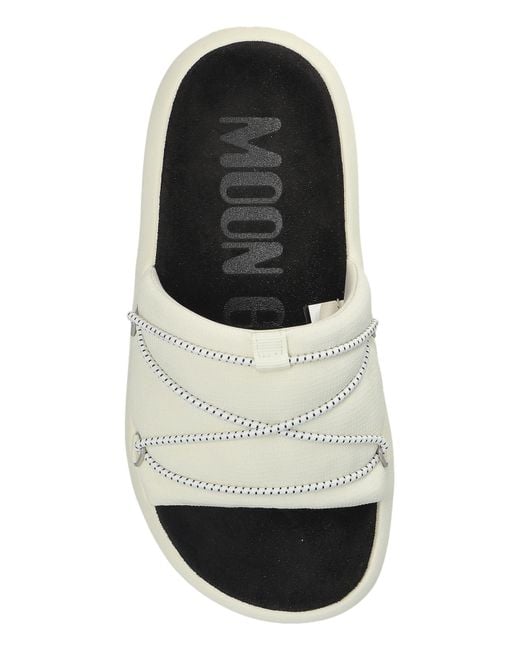 Moon Boot Blue 'Mb Icon Slide' Slides