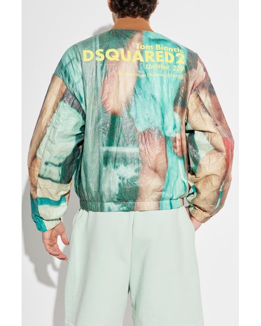 DSquared² Green Bomber Jacket for men