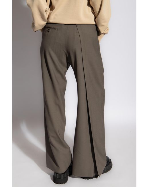 MM6 by Maison Martin Margiela Brown Wool Trousers,