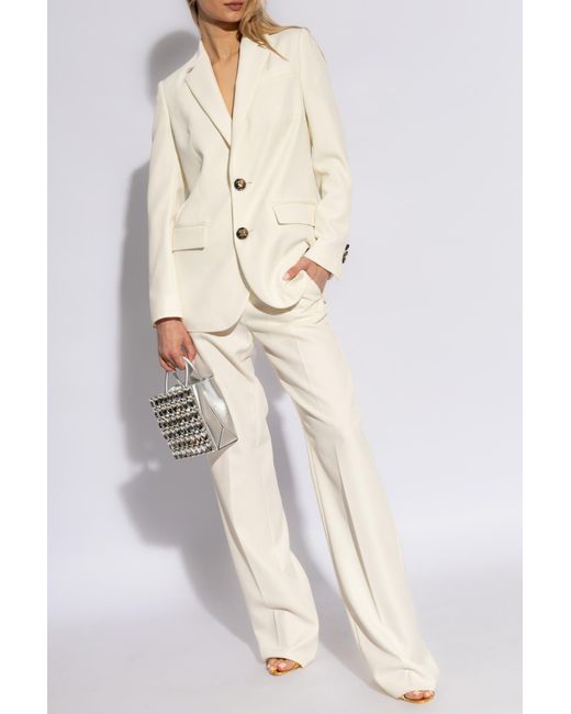 DSquared² White Wool-blend Suit,