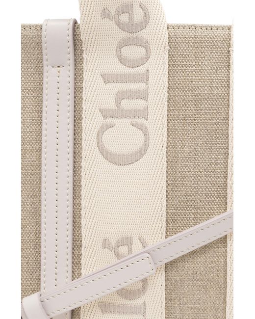 Chloé Natural Small Woody Shoulder Bag,