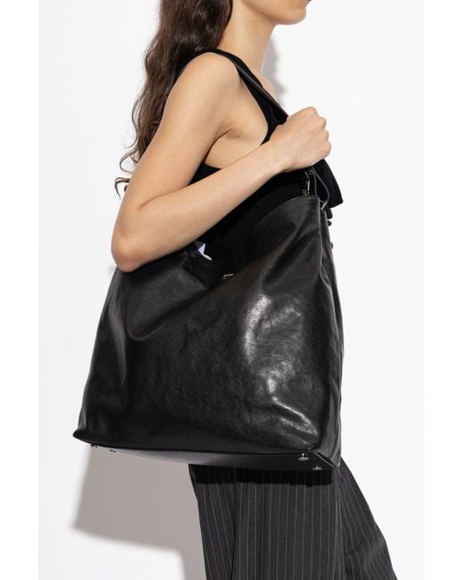 Vivienne Westwood Black 'Lottie Large' Bag