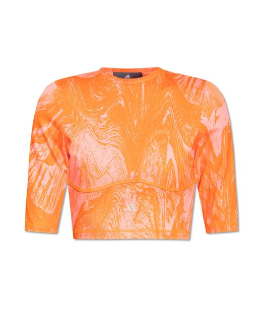 Adidas By Stella McCartney Orange Crop Top,