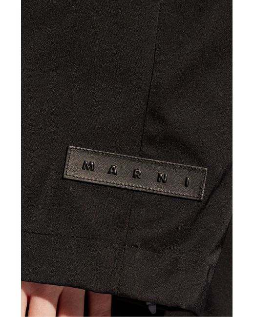 Marni Black Rain Coat