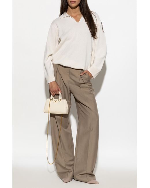 Valentino Garavani White Cashmere Sweater