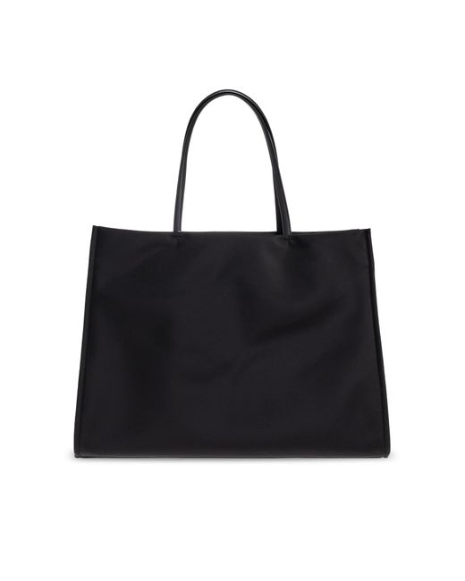 Tory Burch Black "Ella" Shopper Bag