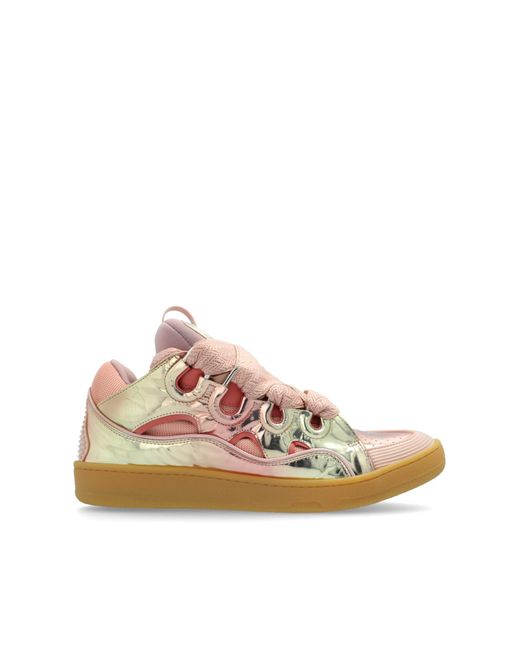 Lanvin Pink 'curb' Sneakers, for men