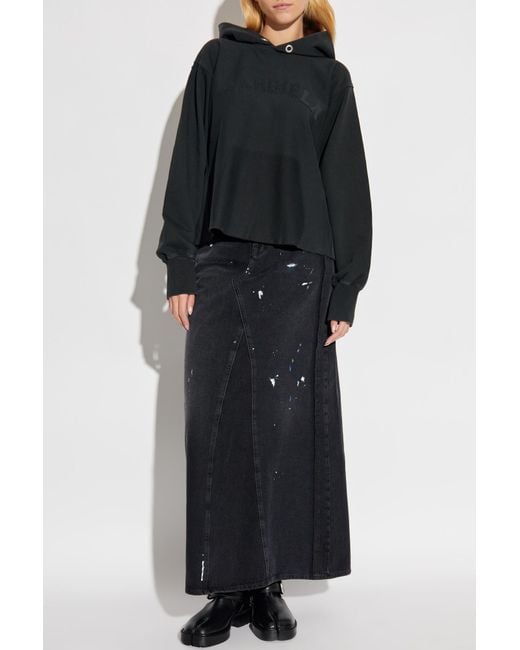 Maison Margiela Black Sweatshirt With Logo