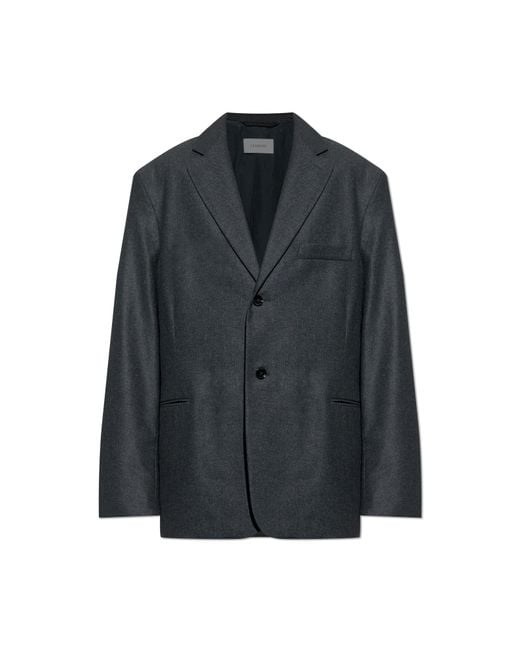 Lemaire Black Blazer With Open Lapels for men