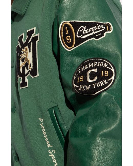 Champion Green Bomber Jacket, for men