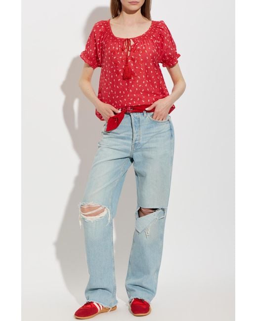 Re/done Red Top 'Katie'