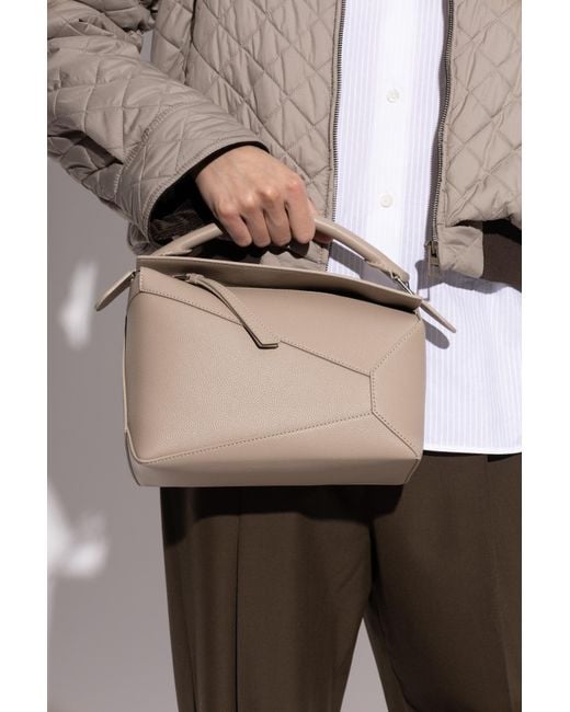 Loewe Natural Handbag "Puzzle Edge Small"