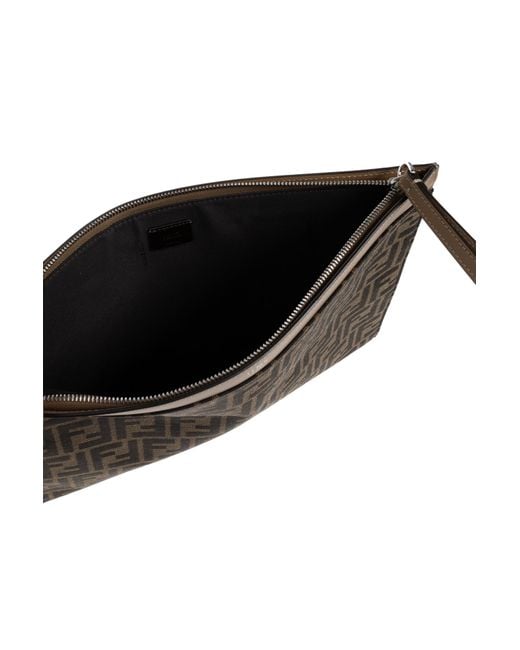 Fendi Black Handheld Pouch for men