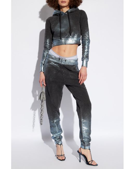 DIESEL Black ‘P-Leb’ Sweatpants