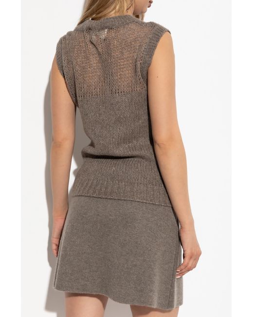 Lisa Yang Brown Top "Darcia"