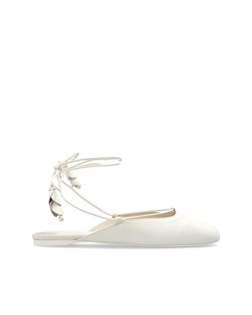 Kate Spade White 'Eloise' Slides