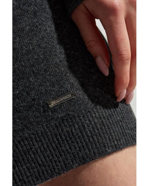 DSquared² Black Wool Dress