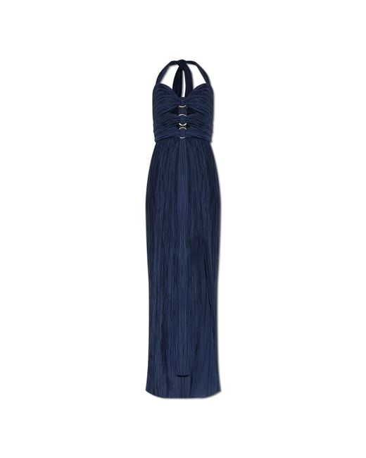 Cult Gaia Blue Ruched Dress 'Nailah'