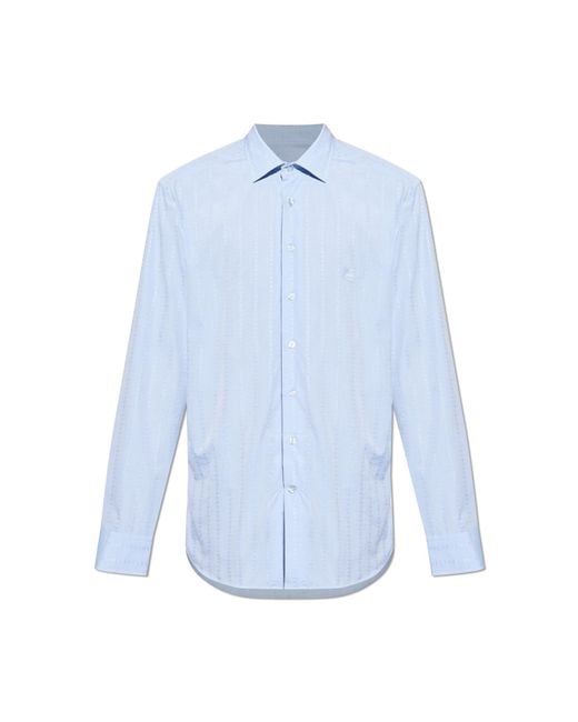 Etro Blue Patterned Shirt for men