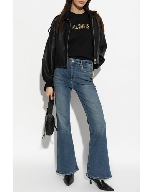 AllSaints Black T-Shirt 'Cora'