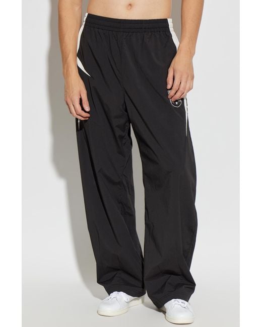 Represent Black Sweatpants With Logo for men
