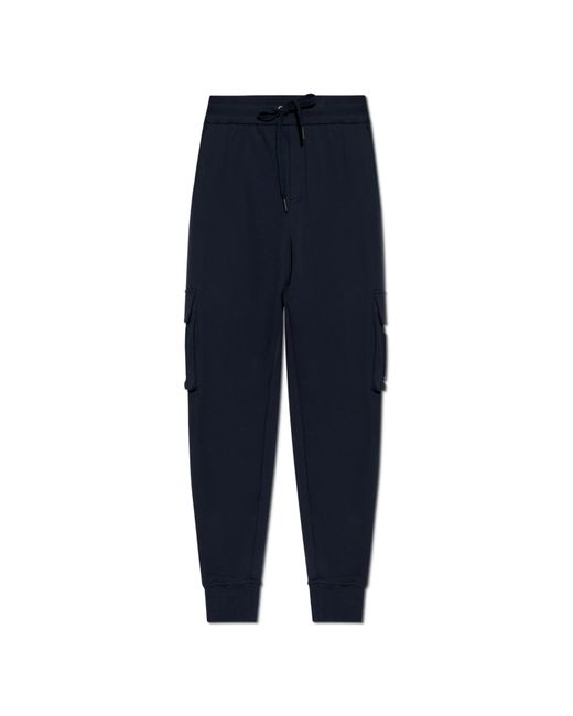 Moose Knuckles Blue Cargo Style Sweatpants for men