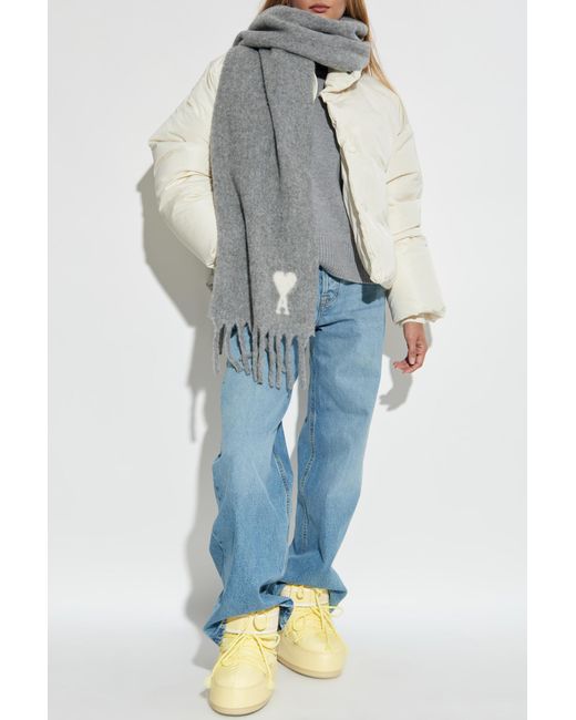 AMI White Down Jacket