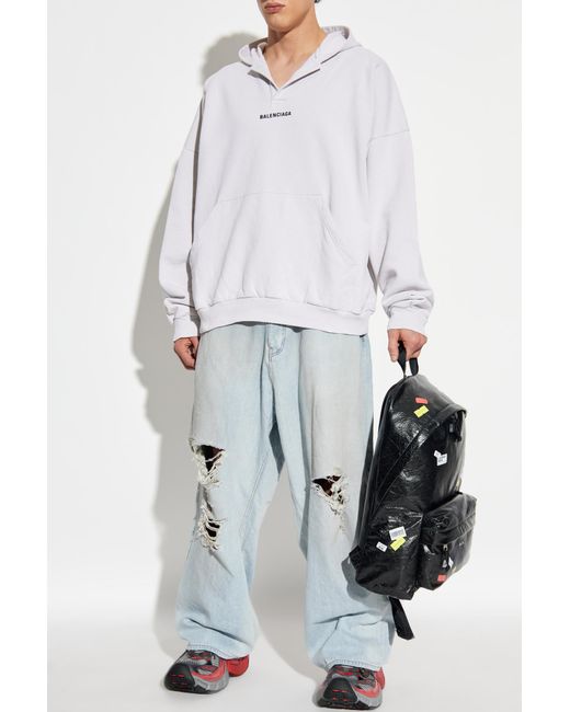 Balenciaga Blue Jeans With 'Vintage' Effect for men