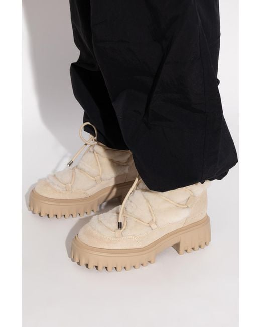 Hogan Natural Suede Ankle Boots