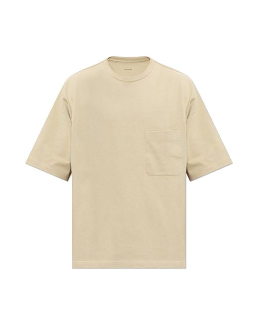 Lemaire Natural T-Shirt With Pocket for men