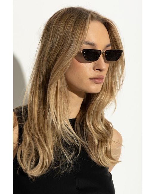 Linda Farrow Metallic Cleo Sunglasses