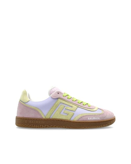 Balmain White Swan Sports Shoes