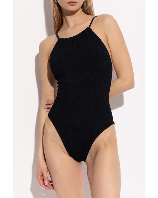 Hunza G Black Portia One-Piece Swimsuit