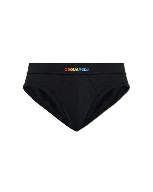 DSquared² Pink Ribbed Briefs for men