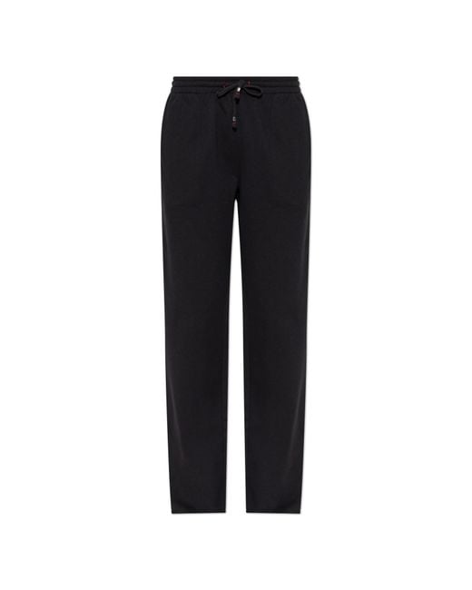 DIESEL Black 'Indra-D-Core' Sweatpants