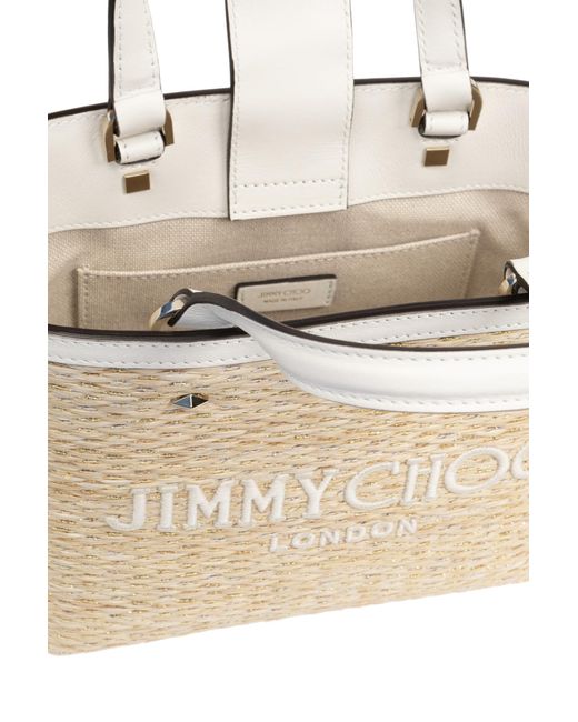 Jimmy Choo Natural 'marli Mini' Shoulder Bag,