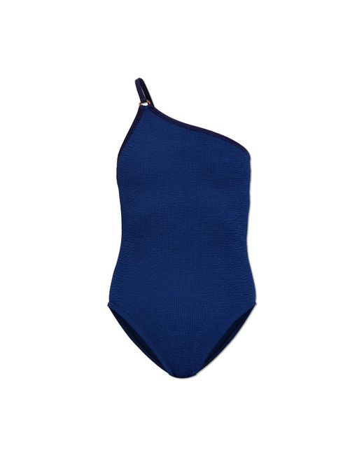 Hunza G Blue One-Piece Swimsuit 'Clara'