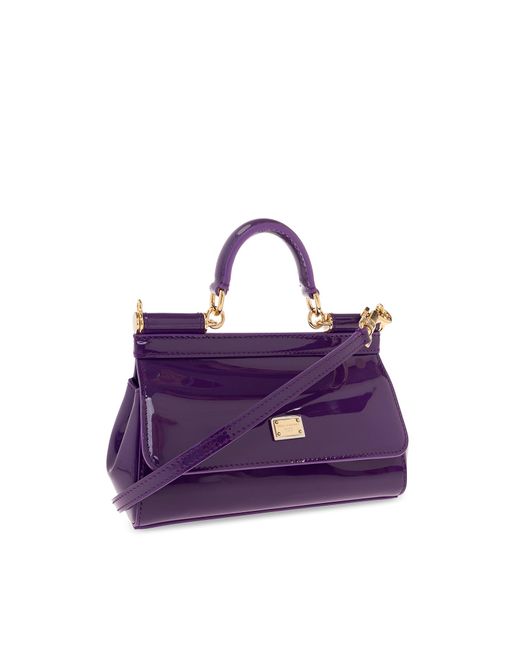 Dolce & Gabbana Purple 'sicily Small' Shoulder Bag,