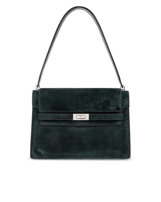 Tory Burch Green Shoulder Bag 'Lee Radziwill Large'