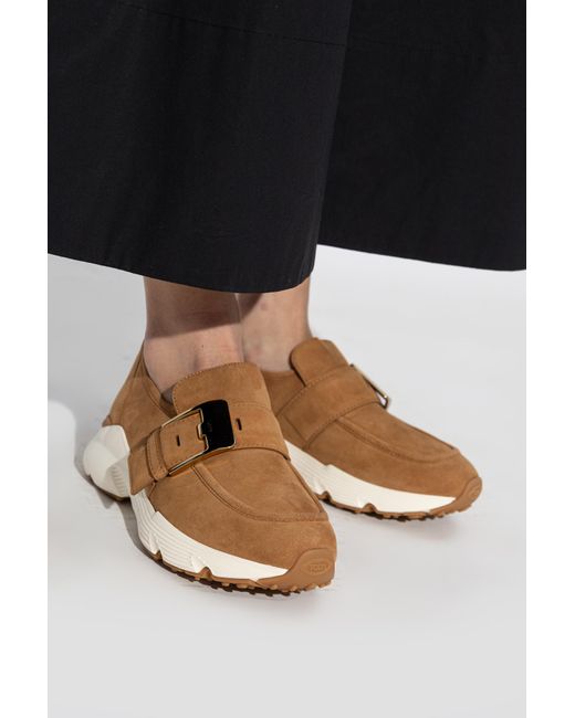 Tod's Brown Suede Sports Shoes
