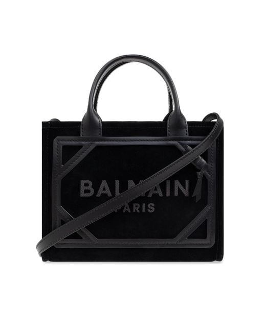Balmain Black B-Army Small Shopper Bag