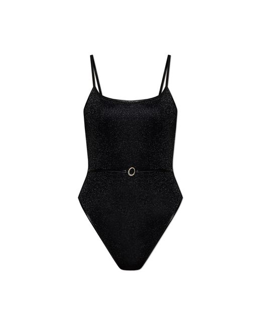 Oseree Black One-Piece Swimsuit